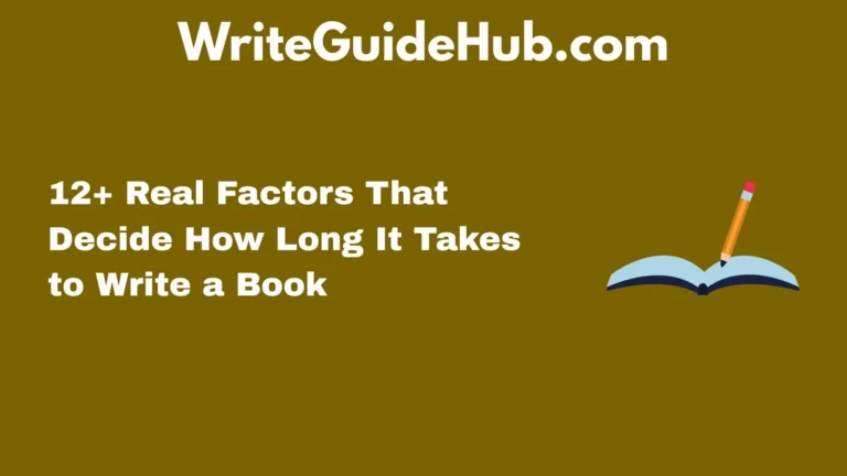 how long does it take to write a book