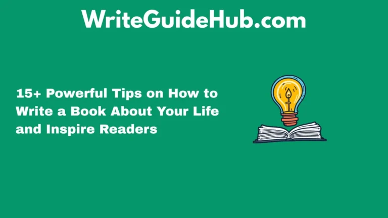 how to write a book about your life