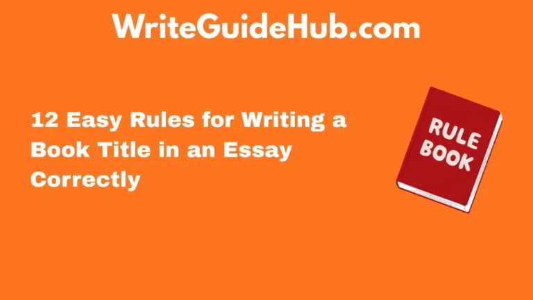 how to write a book title in essay
