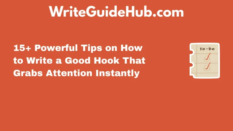 how to write a good hook