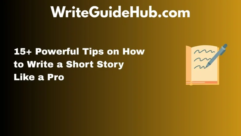 how to write a short story