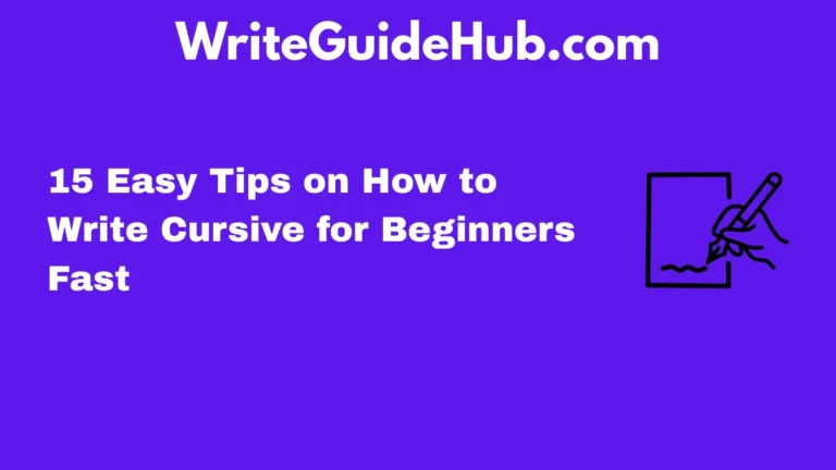 how to write cursive