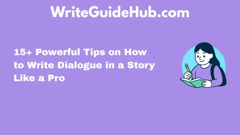 how to write dialogue in a story