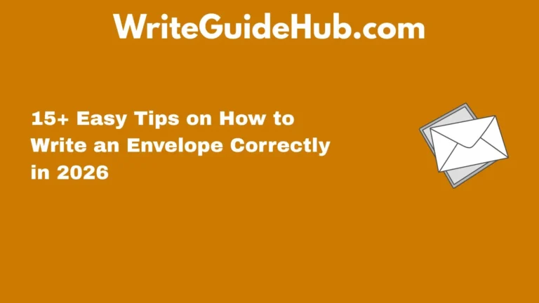 how to write envelope