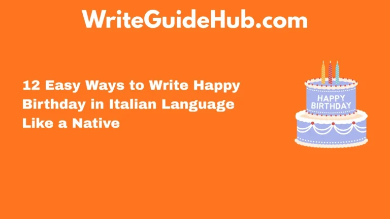 how to write happy birthday in italian language