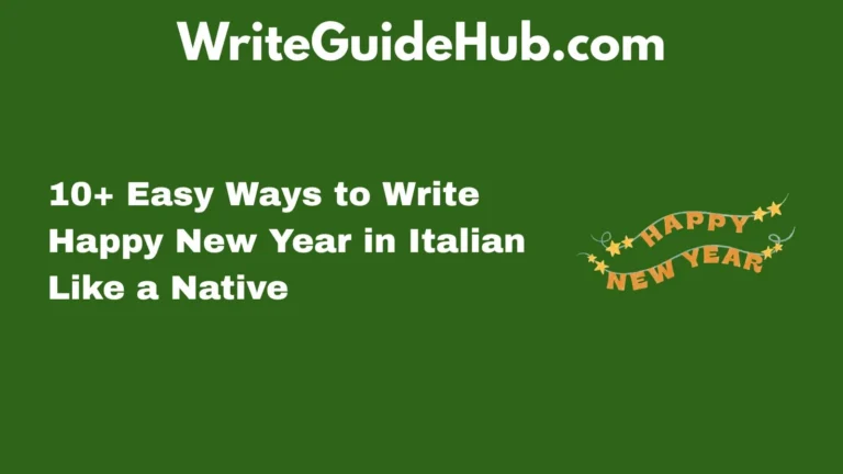 how to write happy new year in italian