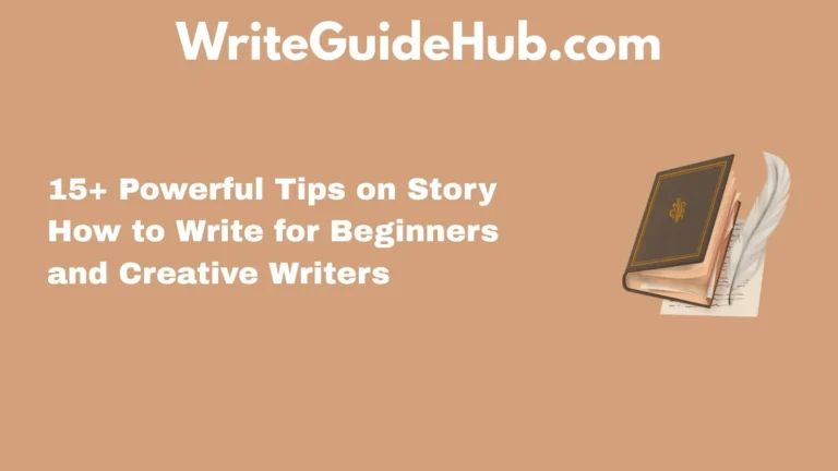 story how to write