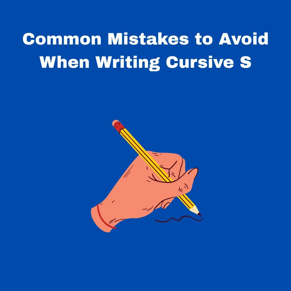 How to Write an Uppercase Cursive S