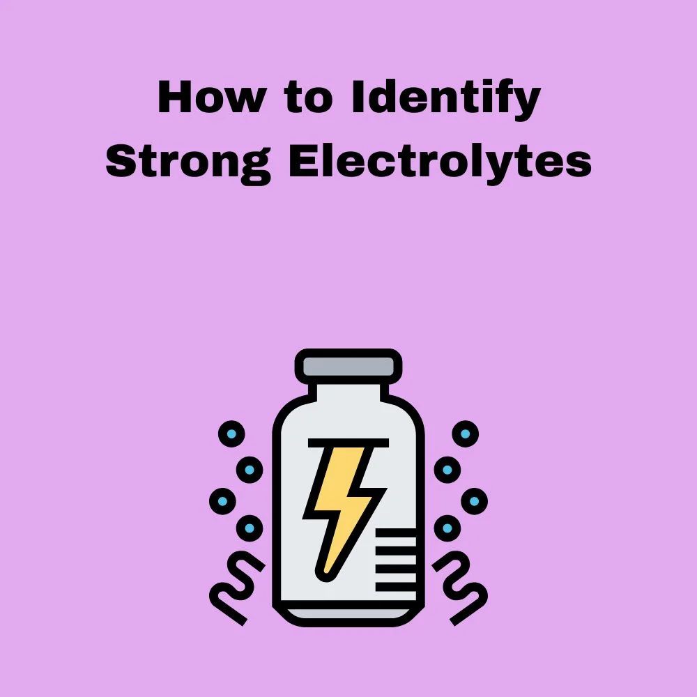 How to Identify Strong Electrolytes