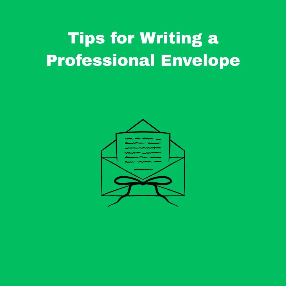 Tips for Writing a Professional Envelope