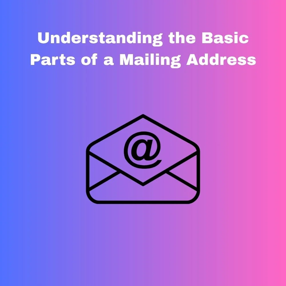Understanding the Basic Parts of a Mailing Address