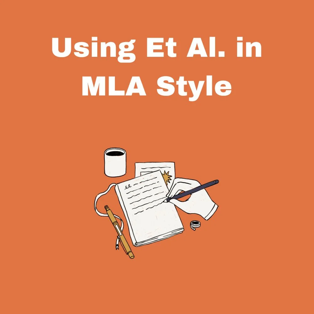 Using Et Al. in MLA Style